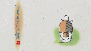 收集   点赞  评论  【夏目友人帐】猫咪老师,二次元,动态,gif ,萌呆