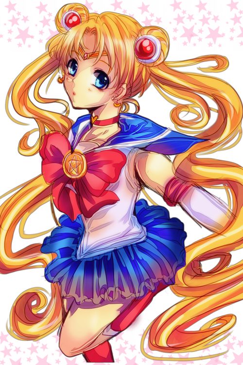 动漫 插画 美少女 二次元 美少女战士