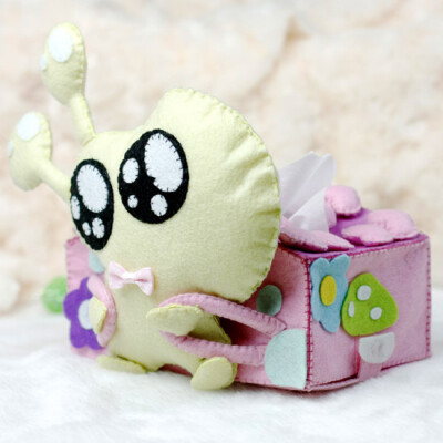 迪鸥不织布手工布艺diy材料包蜗牛的家纸抽纸巾盒套不织布