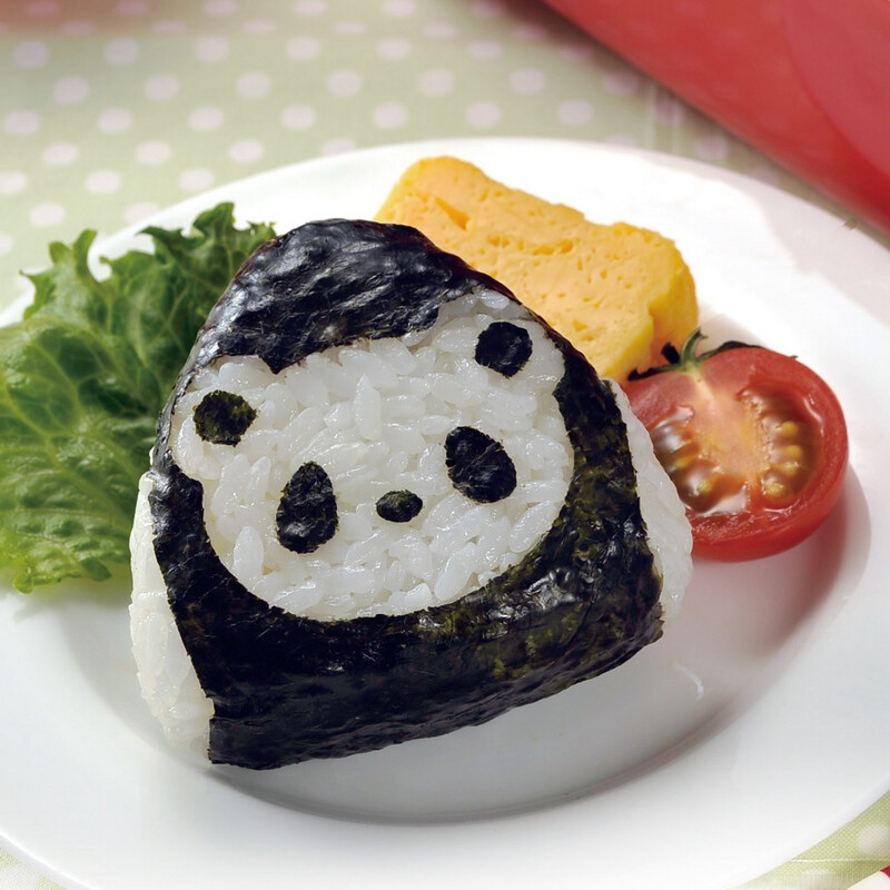 arnest熊猫饭团海苔压花板日本卡通便当寿司工具diy厨房创意模具