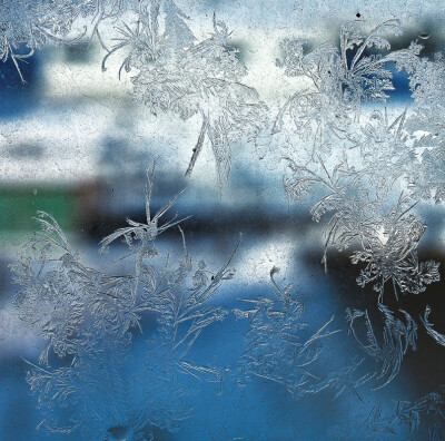 北方冬天的窗花图片