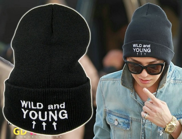 *sunshine家*bigbang权志龙gdwild and young beanie 针织毛线帽