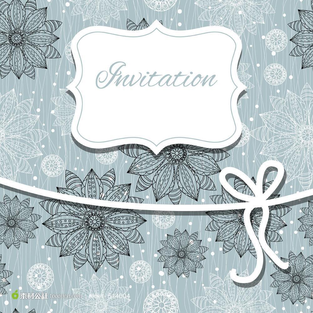 花纹底纹卡片背景矢量图设计素材