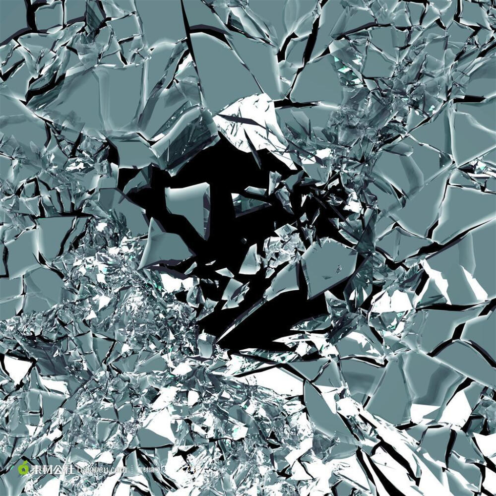破碎系列 - 破碎的金属图片设计背景