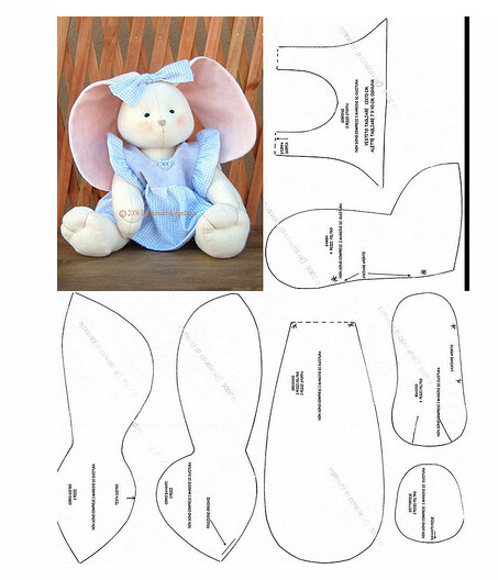 yonnieyin  2014年7月8日 7:13   关注   【教程图纸】大耳朵兔子纸样