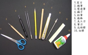 纸雕需要的工具