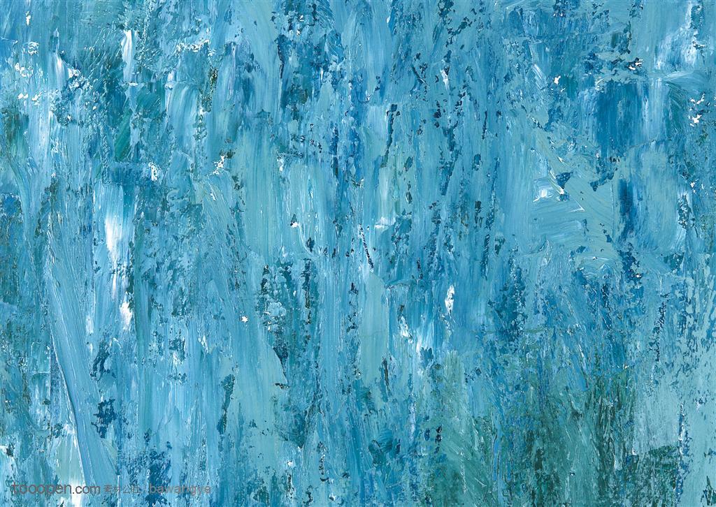 颜料肌理-水蓝色水彩涂抹的肌理效果设计背景图片
