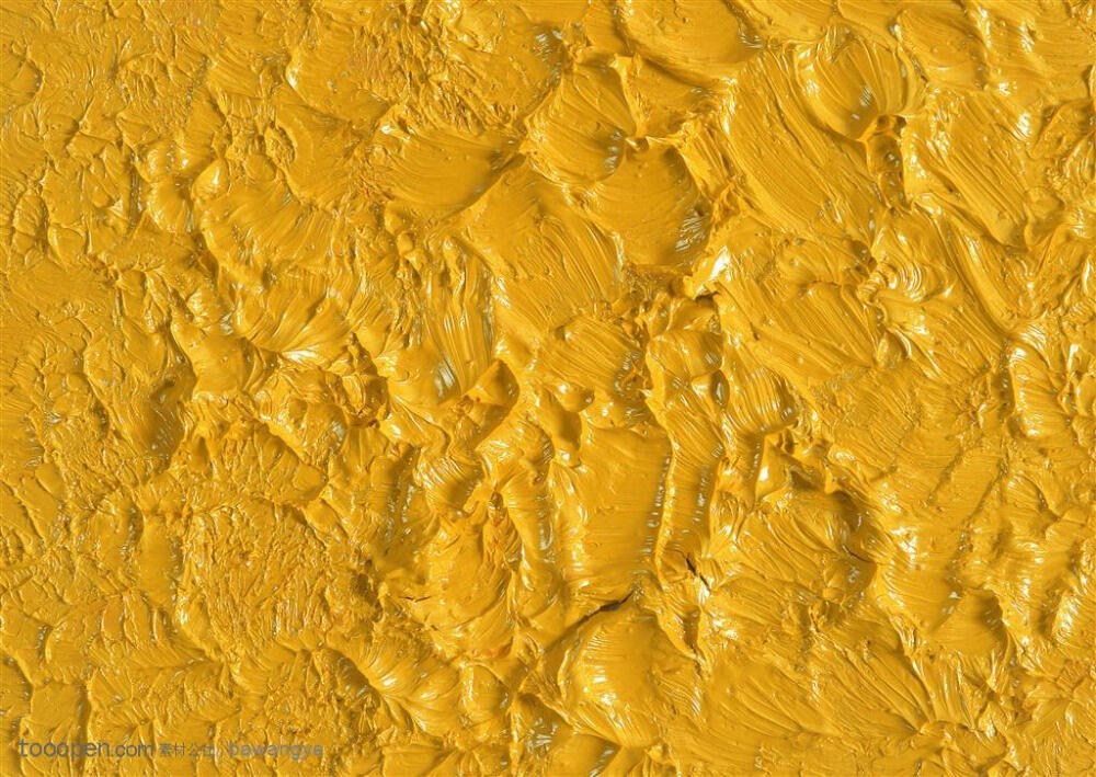 颜料肌理黄色油漆涂抹的肌理效果设计背景图片