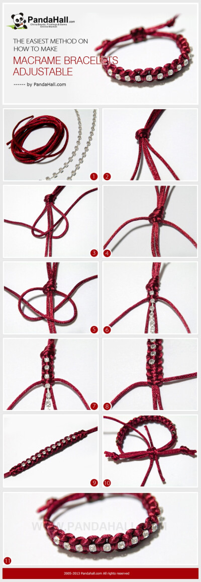 macrame bracelet - tutorial 4u // hf