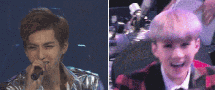 吴亦凡##吴世勋# 变脸吴双 →【gif】吴氏父子真是233333