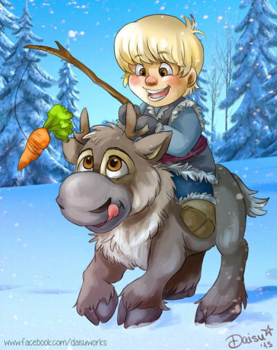 frozen kristoff &amp; sven