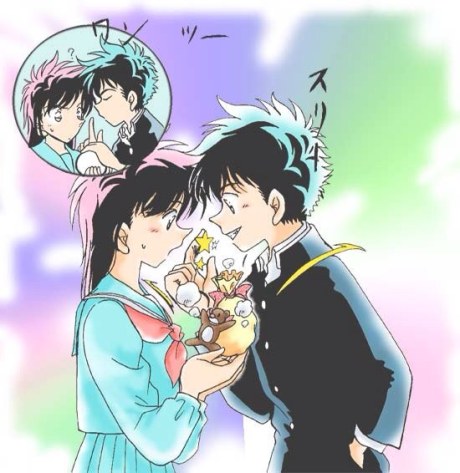 名侦探柯南##动漫#快斗一定给了青子一个大惊喜~[早安]#动漫美图