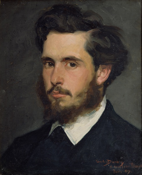 卡罗勒杜朗《克劳德莫奈 的肖像》1876年