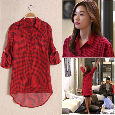 千颂伊同款波点衬衣,原版1:1高级定制,穿上它寻找你的都教授吧