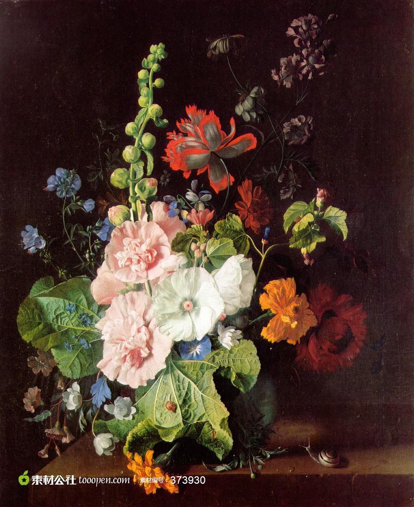 外国花卉静物经典油画图片高清摄影图片素材
