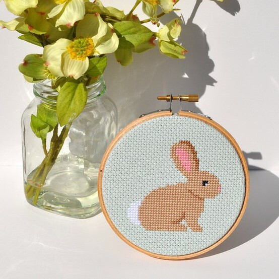十字绣兔子