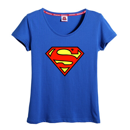夏装韩版女装卡通休闲短袖t恤superman超人t… - 堆糖,美图壁纸兴趣