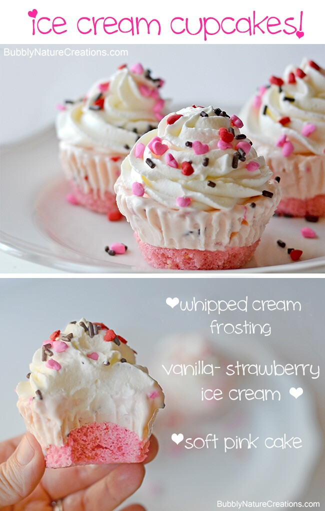 ice cream cake,dumb dumb ice cream cupcakes {pretty in pink}!