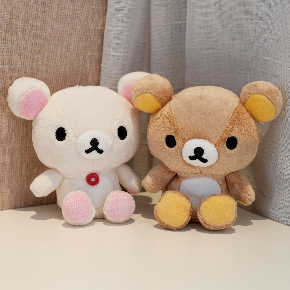 限量迷你型!轻松小熊/轻松熊/松弛熊情侣毛绒玩具公仔装饰摆设