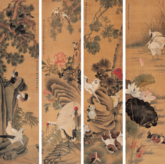 清朝画家:马家桐花鸟画欣赏
