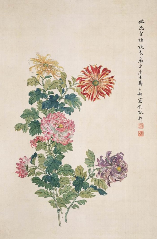 清朝画家:马家桐花鸟画欣赏