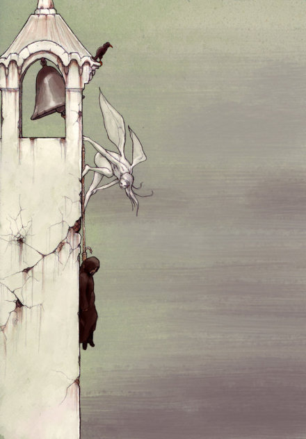 美国插画师begemott 的超现实绘画作品,充满奇妙的想象和令人动容的