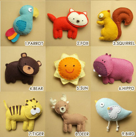 卡哇伊的不织布卡通超级可爱