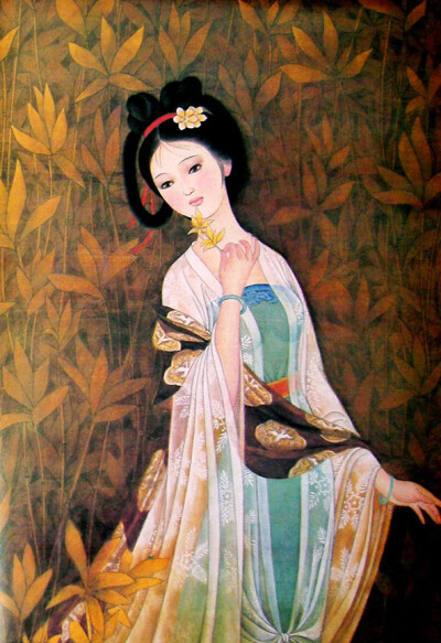 中国古画女子图片