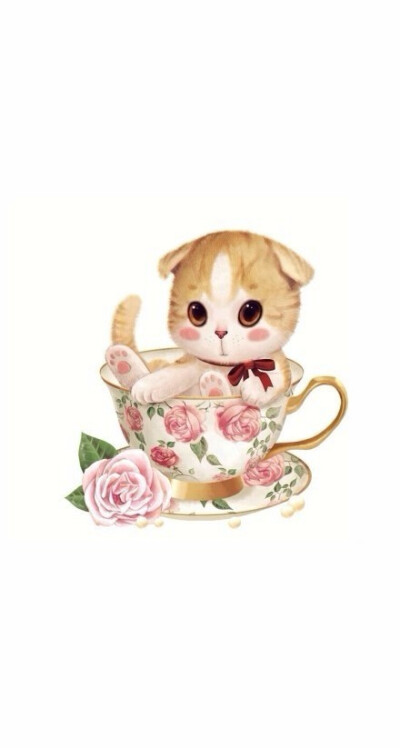 超软超q的猫咪手绘插画~每只都萌翻了[飞吻]