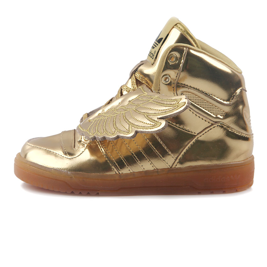 adidas三叶草js wings gold 金色翅膀童鞋 限量版 d65988