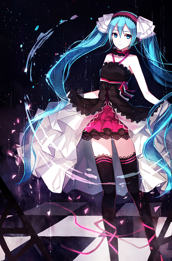 二次元 少女 初音未来 动漫 插画 头像 "qianxi丶