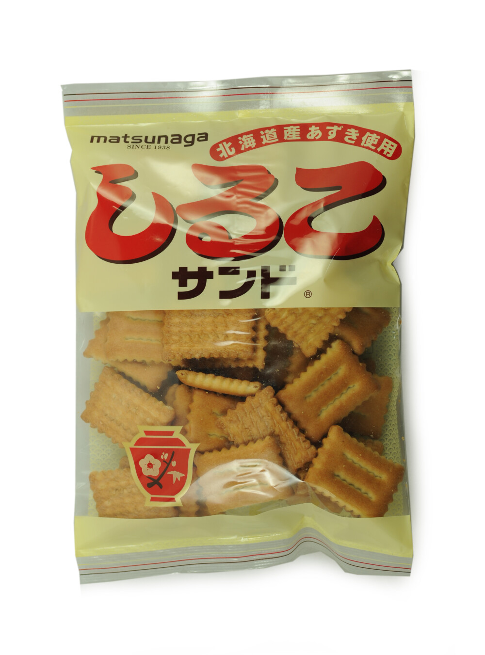 日本原装进口零食品 松永 红豆饼干 220g