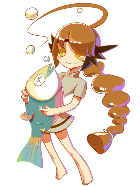 十二星座精灵卡通图双鱼座