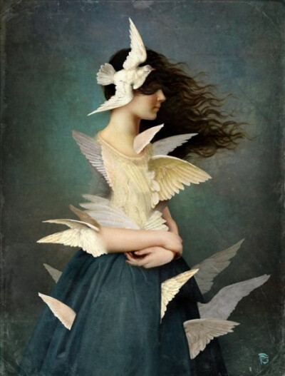 来自奥地利艺术家christian schloe 的超现实主义插画作品