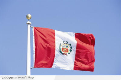 秘鲁国旗和奥地利国旗图片