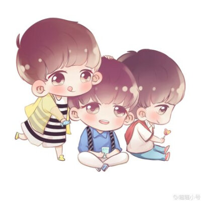 【tfboys-王俊凯 漫画q版 (cr:weibo见水印】七夕快乐!