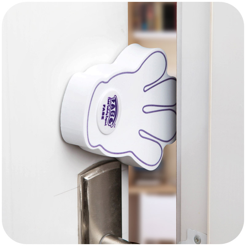 居家家 创意可旋转小手门挡 儿童安全门卡 宝宝防夹手门夹k3598