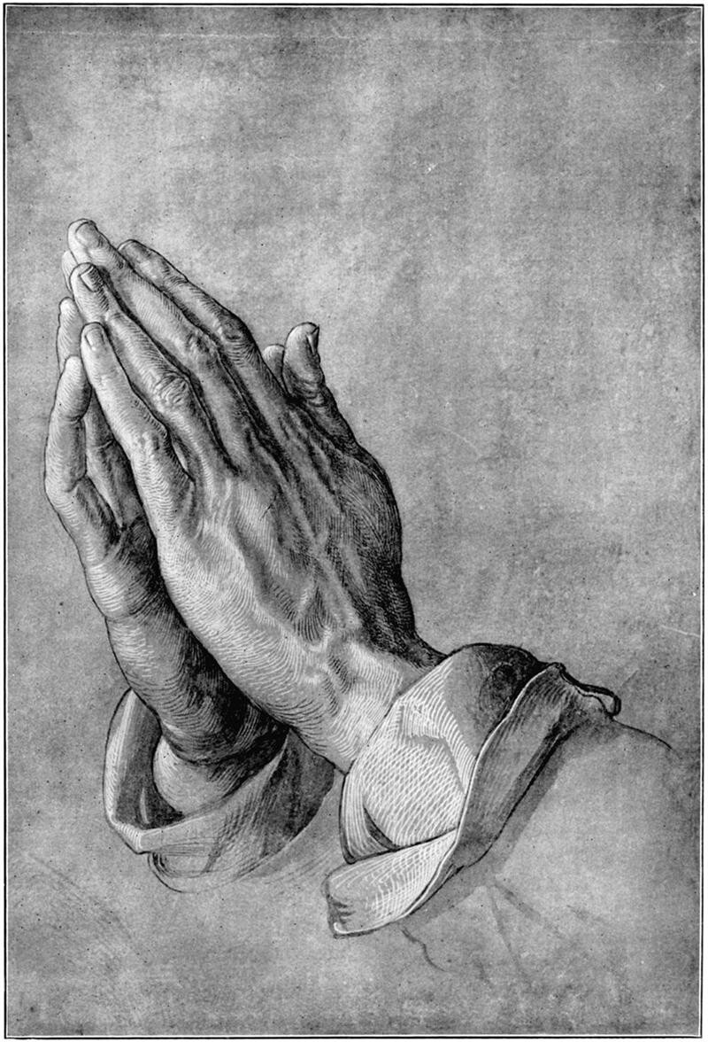 祈祷之手原画图片