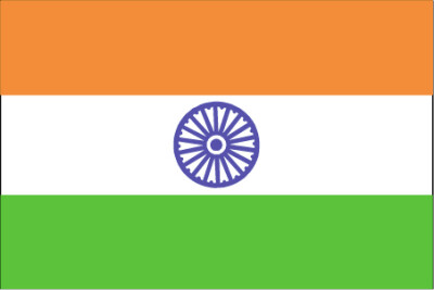印度国旗橙色象征了勇气,献身与无私,也是印度教士法衣的颜色,白色
