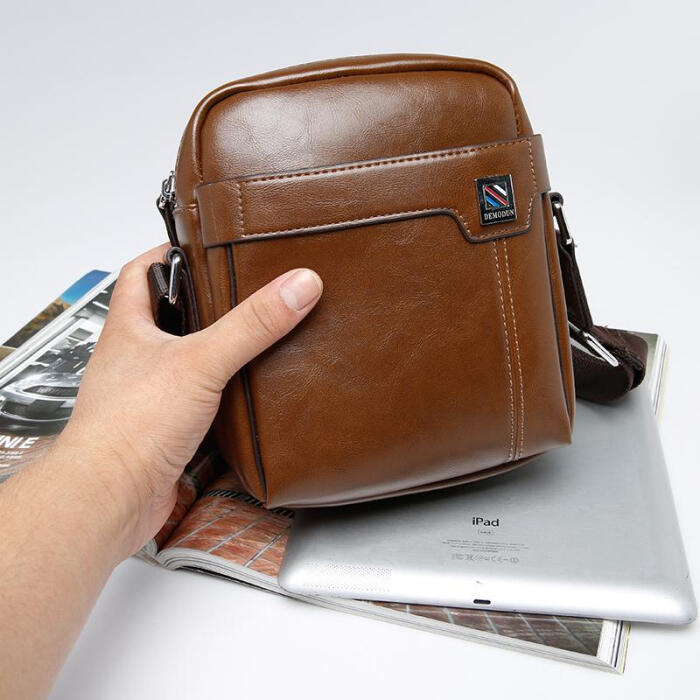 迷你真皮小包包男包休闲商务包牛皮手机包单肩包牛皮男士斜挎小包