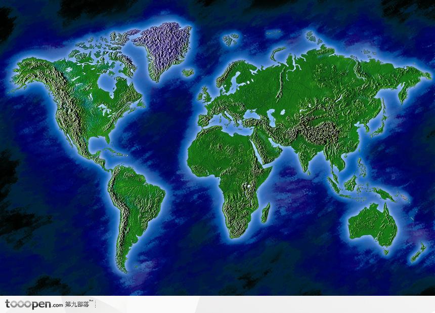 地球平面图全景图片