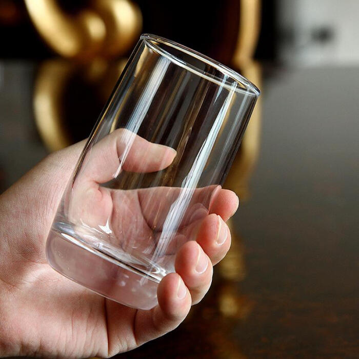 爆款青苹果透明玻璃 带盖喝水玻璃杯子泡茶杯办公杯 品茶杯
