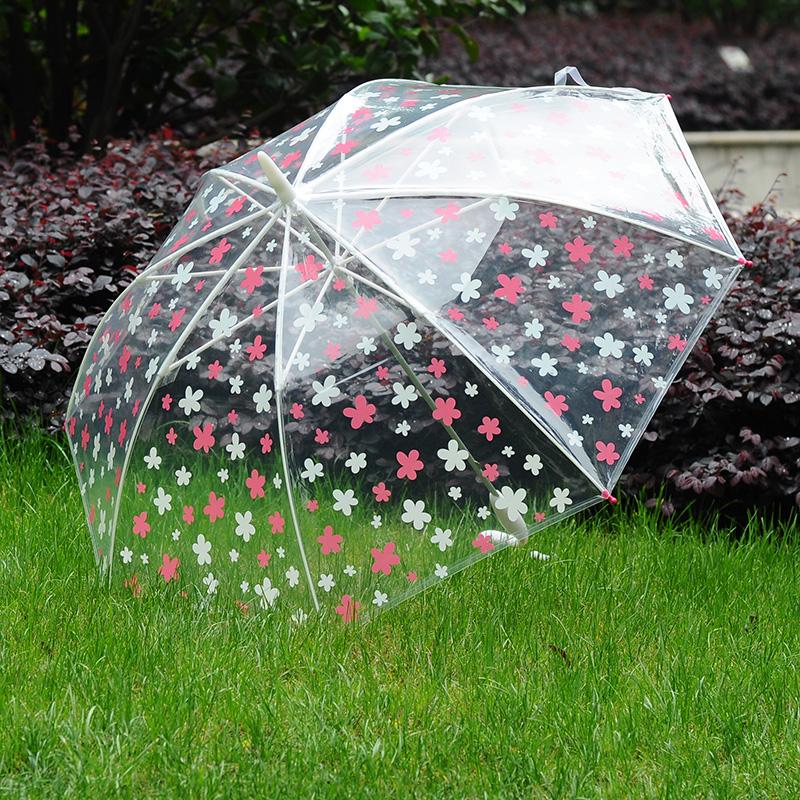 caetla创意长柄伞 透明雨伞 加厚 可换伞面 各色透明伞面