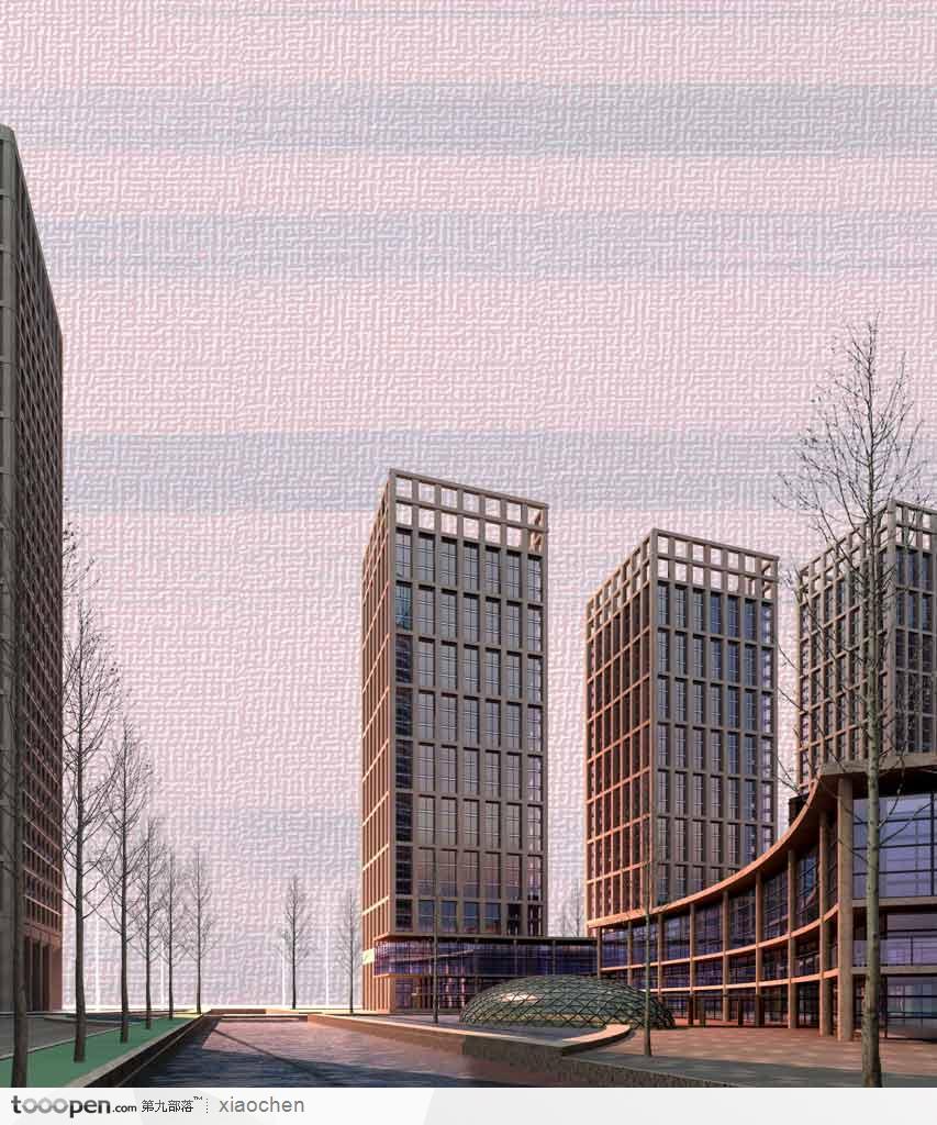 商业,住宅建筑效果图 - 堆糖,美图壁纸兴趣社区