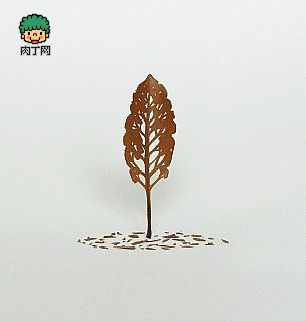 树叶上的震撼微雕雕塑作品