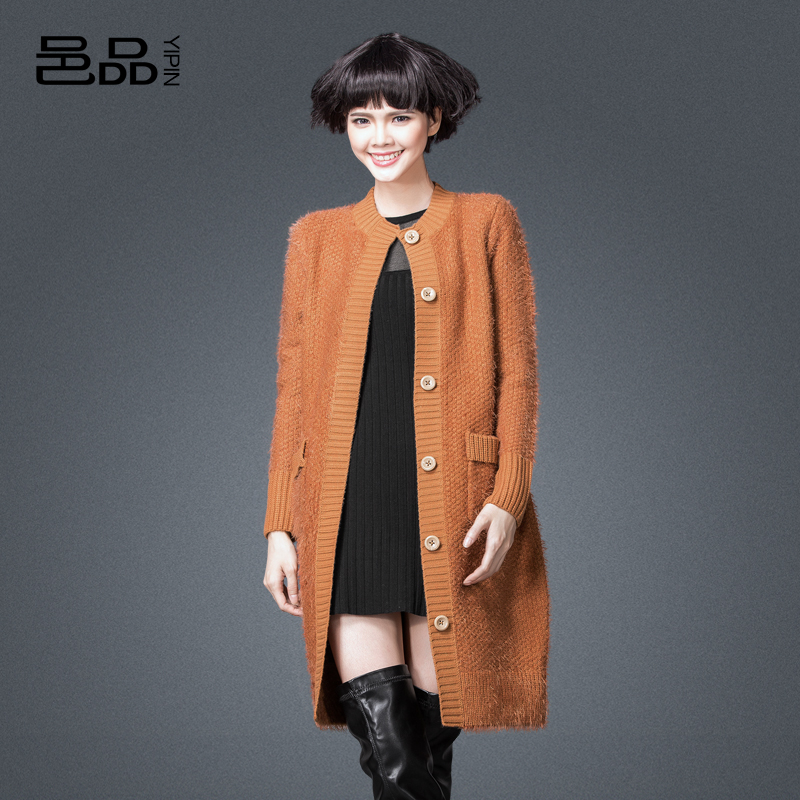 2014邑品秋装新款女装羊毛毛衣大衣 大 去看看
