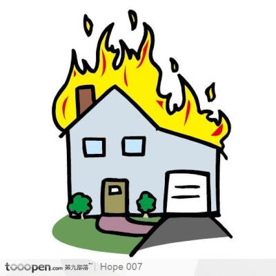 老家房子的插画