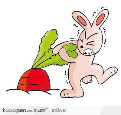 兔子拔萝卜的话