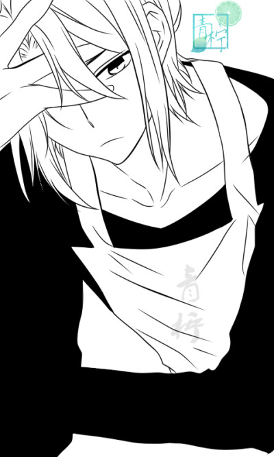 自勾线稿 橡皮章素材