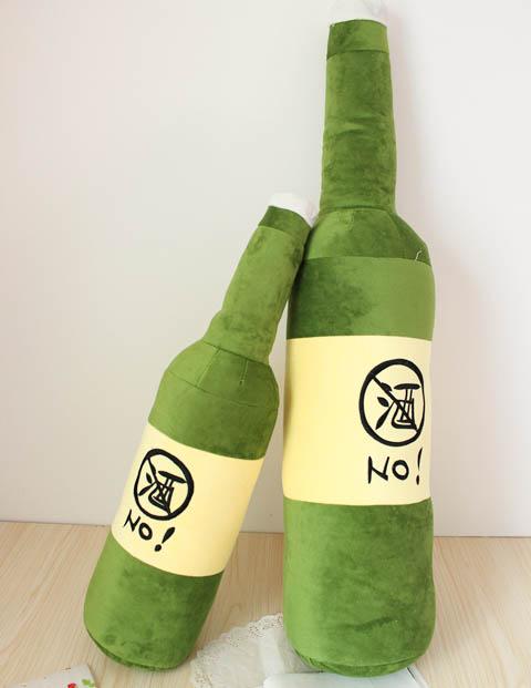 创意可爱大抱枕毛绒玩具靠背大号啤酒瓶男朋友圣诞节礼物睡觉抱枕